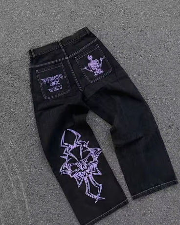 Vintage Baggy Jeans Black